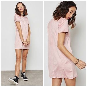 FOREVER 21 | CRUSHED VELVET BLUSH NUDE MINI DRESS